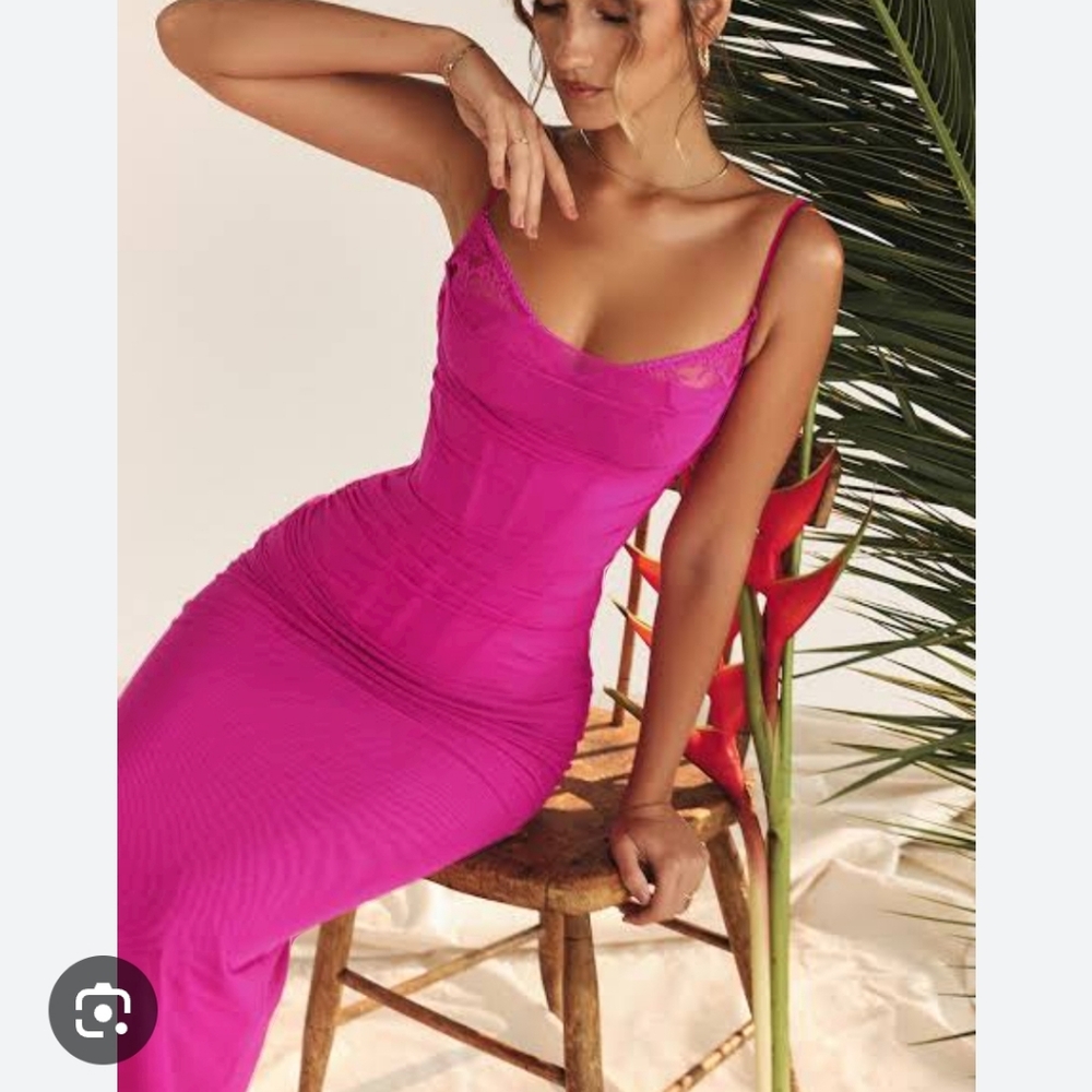 House of CB Pink Maxi Dress